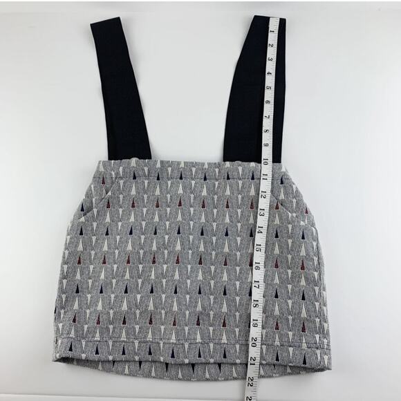 Leoca Paris Patterned Suspender Skirt Size 6 - Picture 7 of 10